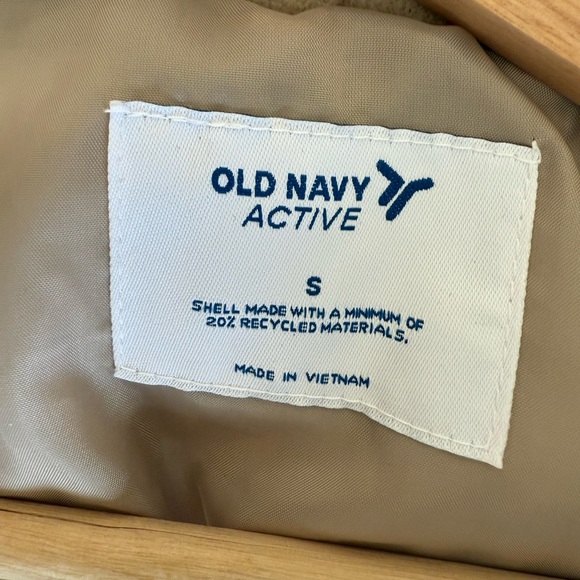 Gap Old Navy Women's Beige Teddy Sherpa Athletic Jacket - Picture 5 of 6